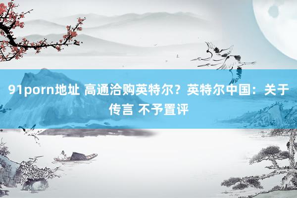 91porn地址 高通洽购英特尔？英特尔中国：关于传言 不予置评