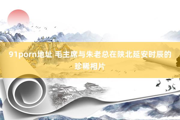 91porn地址 毛主席与朱老总在陕北延安时辰的珍稀相片