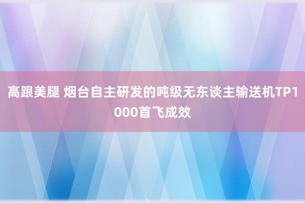 高跟美腿 烟台自主研发的吨级无东谈主输送机TP1000首飞成效