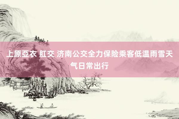 上原亞衣 肛交 济南公交全力保险乘客低温雨雪天气日常出行