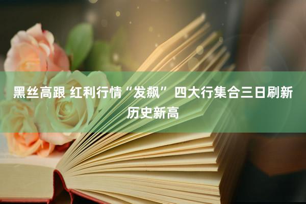 黑丝高跟 红利行情“发飙” 四大行集合三日刷新历史新高
