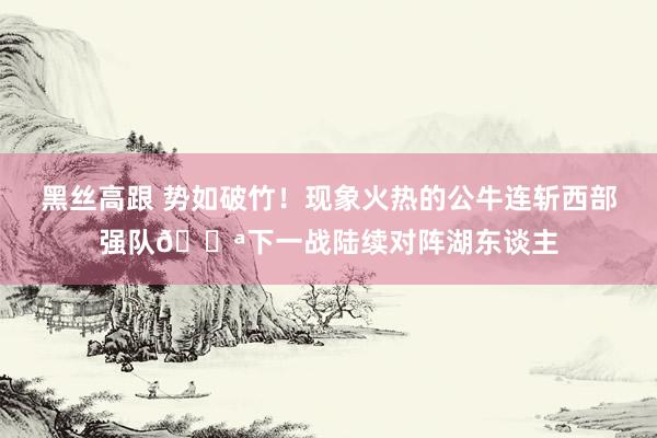 黑丝高跟 势如破竹！现象火热的公牛连斩西部强队🔪下一战陆续对阵湖东谈主