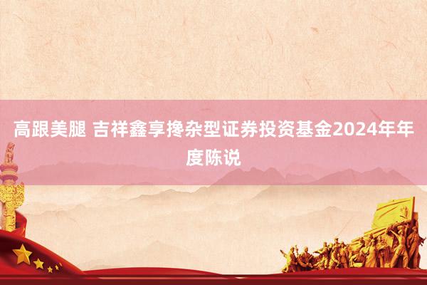 高跟美腿 吉祥鑫享搀杂型证券投资基金2024年年度陈说