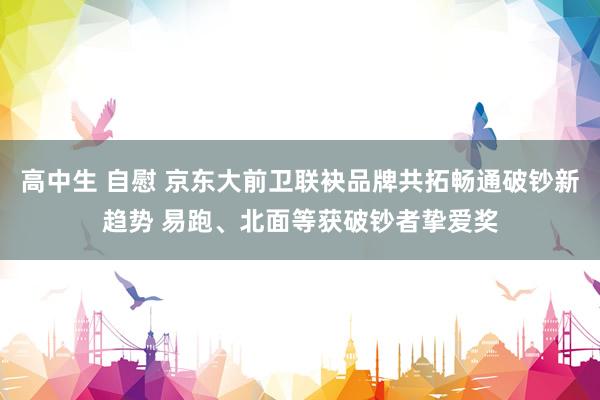 高中生 自慰 京东大前卫联袂品牌共拓畅通破钞新趋势 易跑、北面等获破钞者挚爱奖