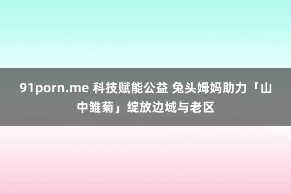 91porn.me 科技赋能公益 兔头姆妈助力「山中雏菊」绽放边域与老区