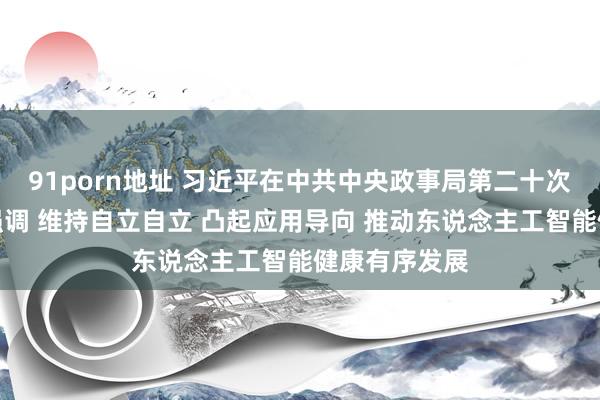 91porn地址 习近平在中共中央政事局第二十次集体学习时强调 维持自立自立 凸起应用导向 推动东说念主工智能健康有序发展